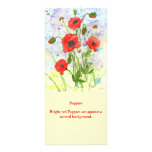 'Poppies' Rack Card rack cards