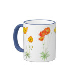 'Poppies' Ringer Mug