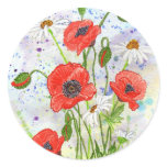 'Poppies' Sticker