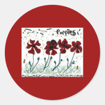 Poppies Sticker