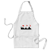 Poppies waves apron