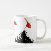 Poppies waves coffee mug