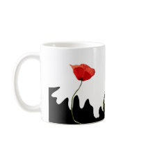 Poppies waves coffee mug