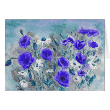 'Poppy Blue' Card