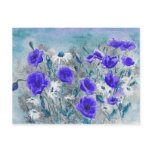 'Poppy Blue' Postcard