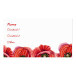 Poppy Border Profile Card business cards