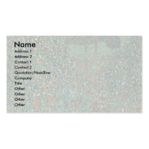 Poppy By Klimt Gustav Business Card Template