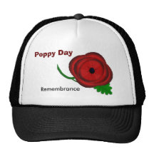 Poppy Day, Remembrance cap Mesh Hat