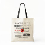 Poppy day words - Bag