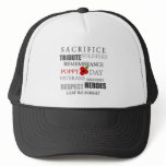 Poppy day words - Hat