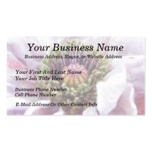 Poppy - Elegant Purple Ruffles Business Card