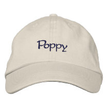 Poppy Embroidered Baseball Cap
