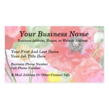 Poppy Field Business Card Templates