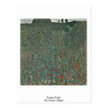 Poppy Field By Gustav Klimt Post Card