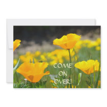 POPPY FLOWERS invitations Parties Holidays Fun