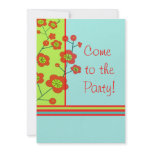 Poppy Fun Party Invitation