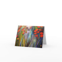 Poppy Garden Greeting Card