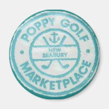 POPPY GOLF FRIDGE MAGNET