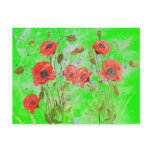 'Poppy Green' Postcard