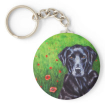 Poppy - Labrador Retriever Dog Art Key Chain