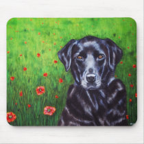 Poppy - Labrador Retriever Dog Art Mouse Pads