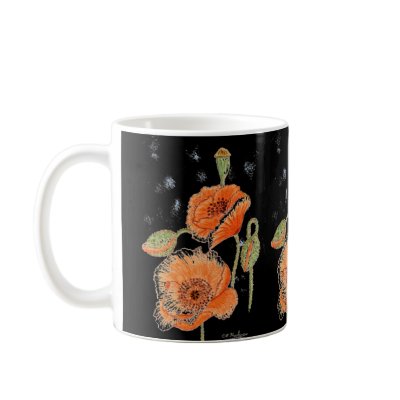 'Poppy Midnight' Mug by picklelillysdad