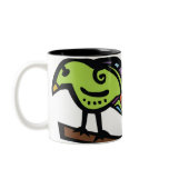 "POPPY" THE LOVE BIRD mugs