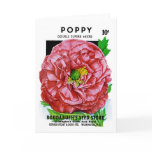 Poppy Vintage Seed Packet cards