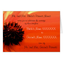 Poppy Wedding Invitation Greeting Card