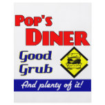 Pops Diner Kitchen Art Flyer