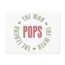 Pops the Man the Myth the Legend Design Postcards