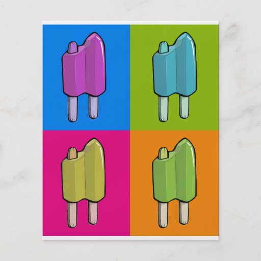 Popsicle Pop Art Custom Flyer