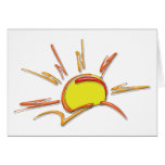 Porcelain Ceramic Sunrise Cards
