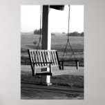 Porch Swing, black and white posters