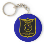 Porchville Police keychains