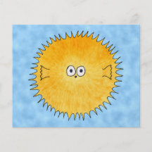 Porcupine Fish. Flyer Design