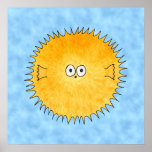 Porcupine Fish. Poster