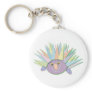 Porcupine: happy happy keychain