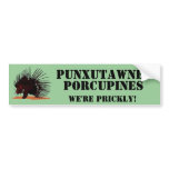 Porcupines Template bumper stickers