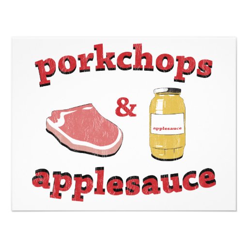 porkchops & applesauce personalized announcements