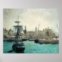 Port at Calais by Edouard Manet Print