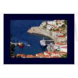 Port Hydra in miniature Greeting Cards