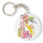 Porta-chaves - Amo-te Angola - Branco keychains