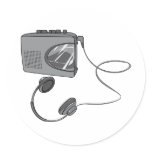 Portable Cassette Tape Player stickers