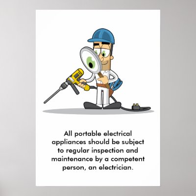 Portable Electrical Appliances 001 Print by SpeechBubbleDesigns