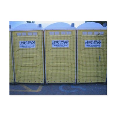Portable Toilets Postcard by TheTornDress