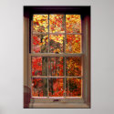 Portable Window AUTUMN Scene posters