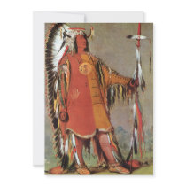 Portait of Indian Chief Mato-Tope by George Catlin Personalized Invites