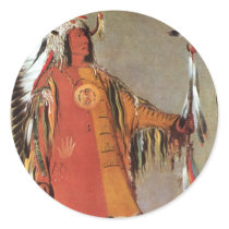 Portait of Indian Chief Mato-Tope by George Catlin Sticker