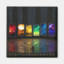 Portals Square Magnet